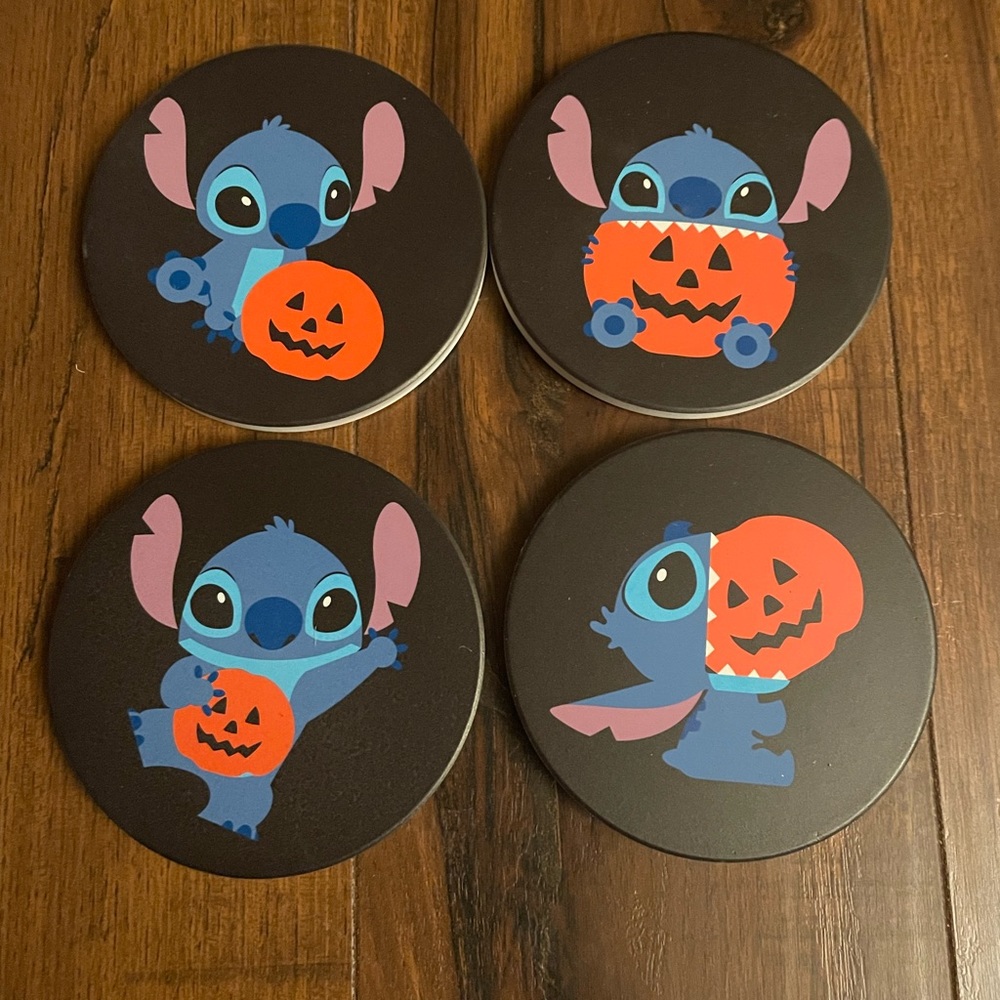 Disney stitch Halloween coasters